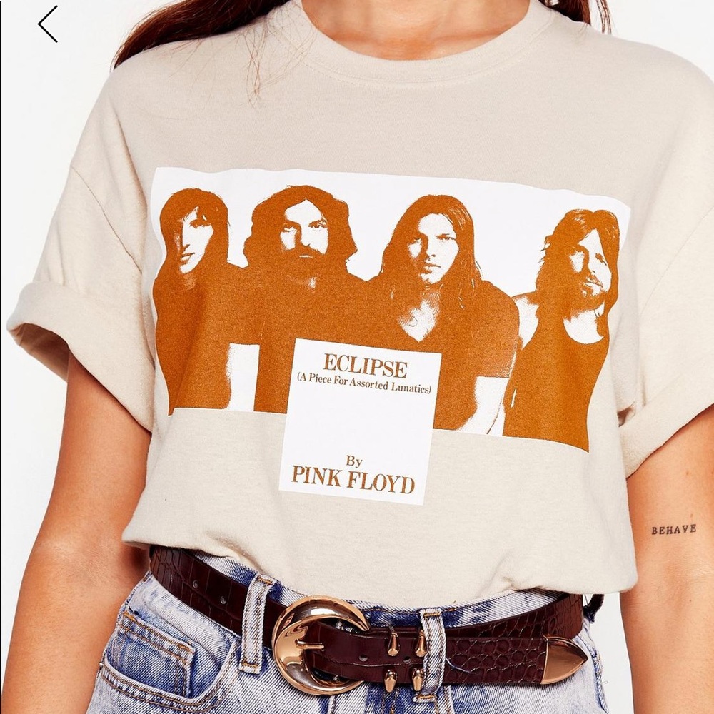 LAST ONE! Pink Floyd Oversized Graphic Band Tee - Picture 4 of 7